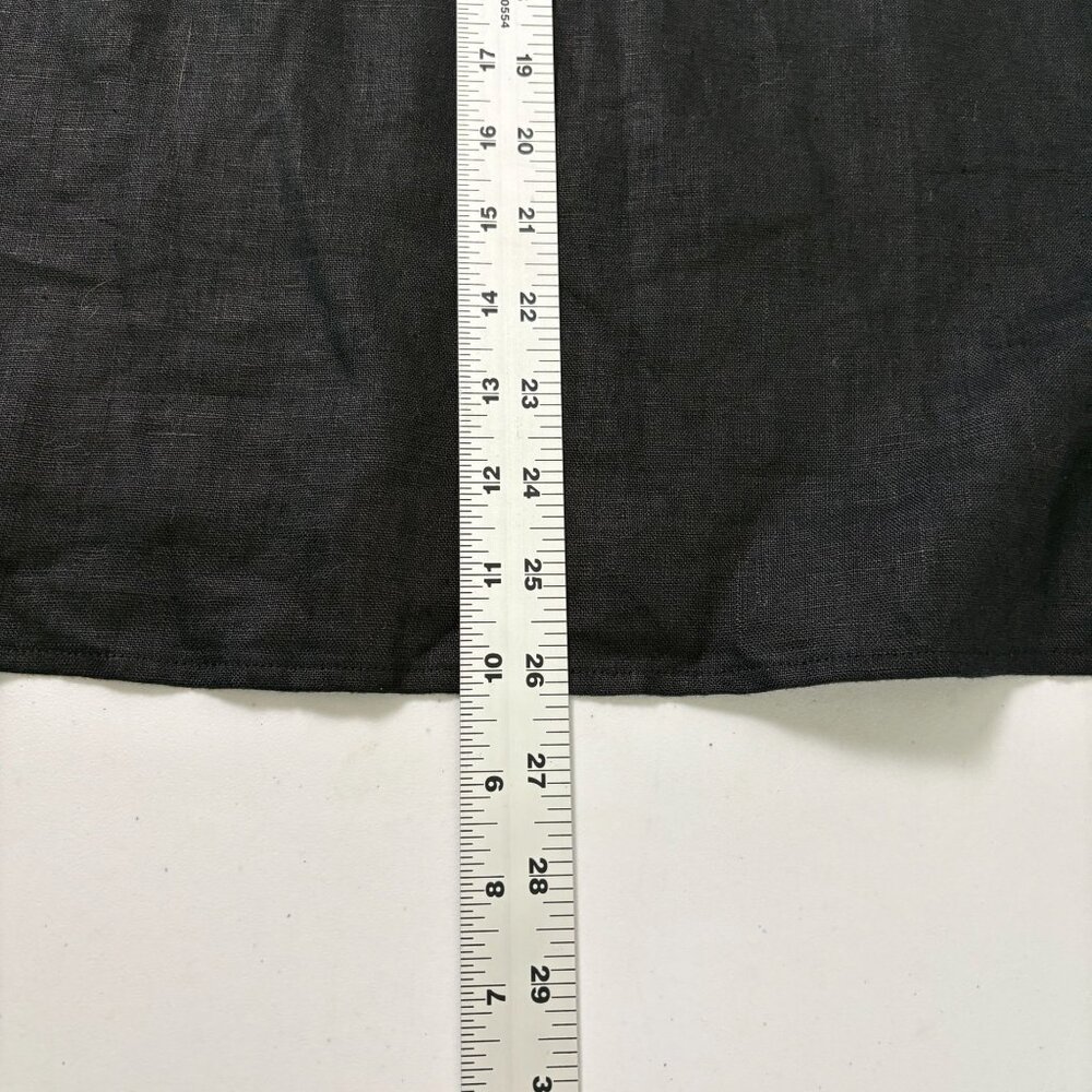 Reformation Lainey Linen Dress Size 12 Black White Mini Adjustable Straps - Picture 11 of 11